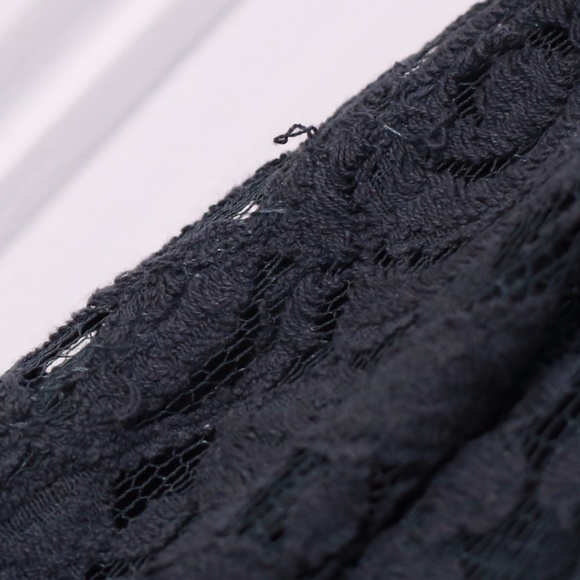 Zara Teal Lace Overlay Moto Zip up Jacket - Picture 3 of 5