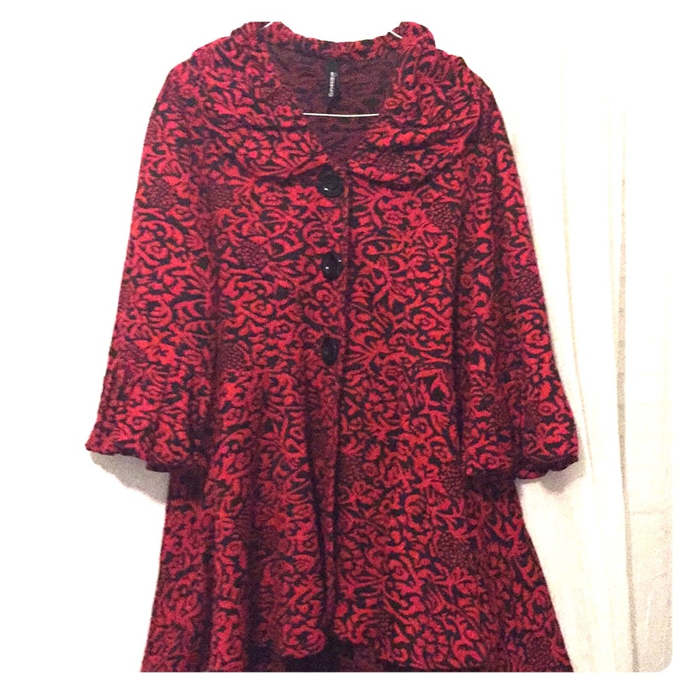 Beautiful Black & Red Ladies Jacket
