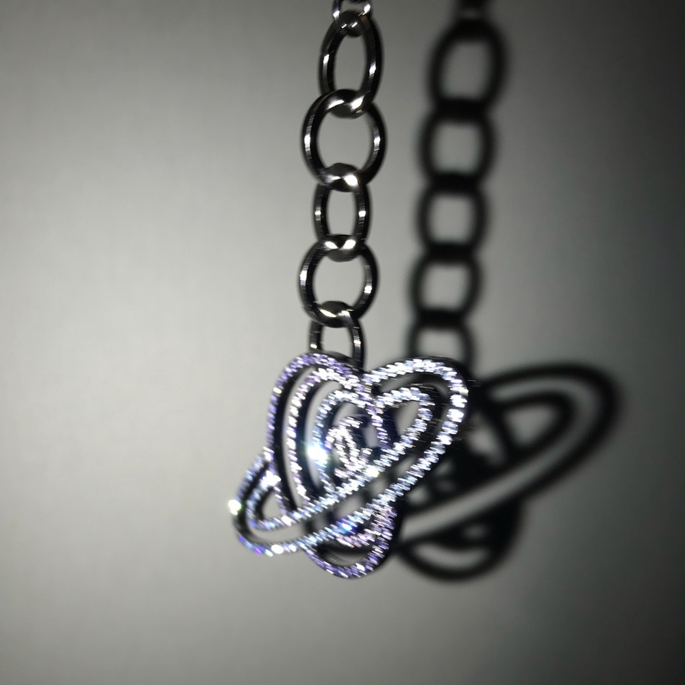Chanel ‘saturn’ crystal keychain or bag charm