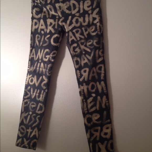 HMJ Jeans Custom Graffiti Lyric Jeans Poshmark