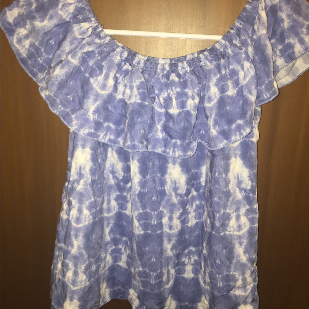 Hollister Off the Shoulder Shirt SIZE MEDIUM