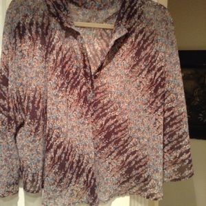 Poncho style top NWOT
