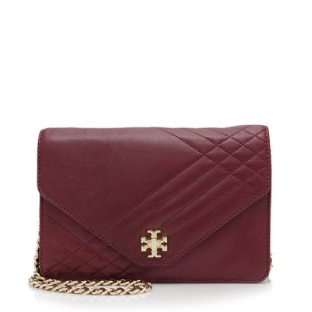 Kira Quilted Crossbody Bag, Red Agate