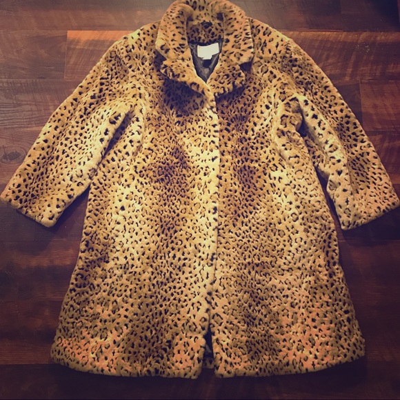 worthington leopard coat