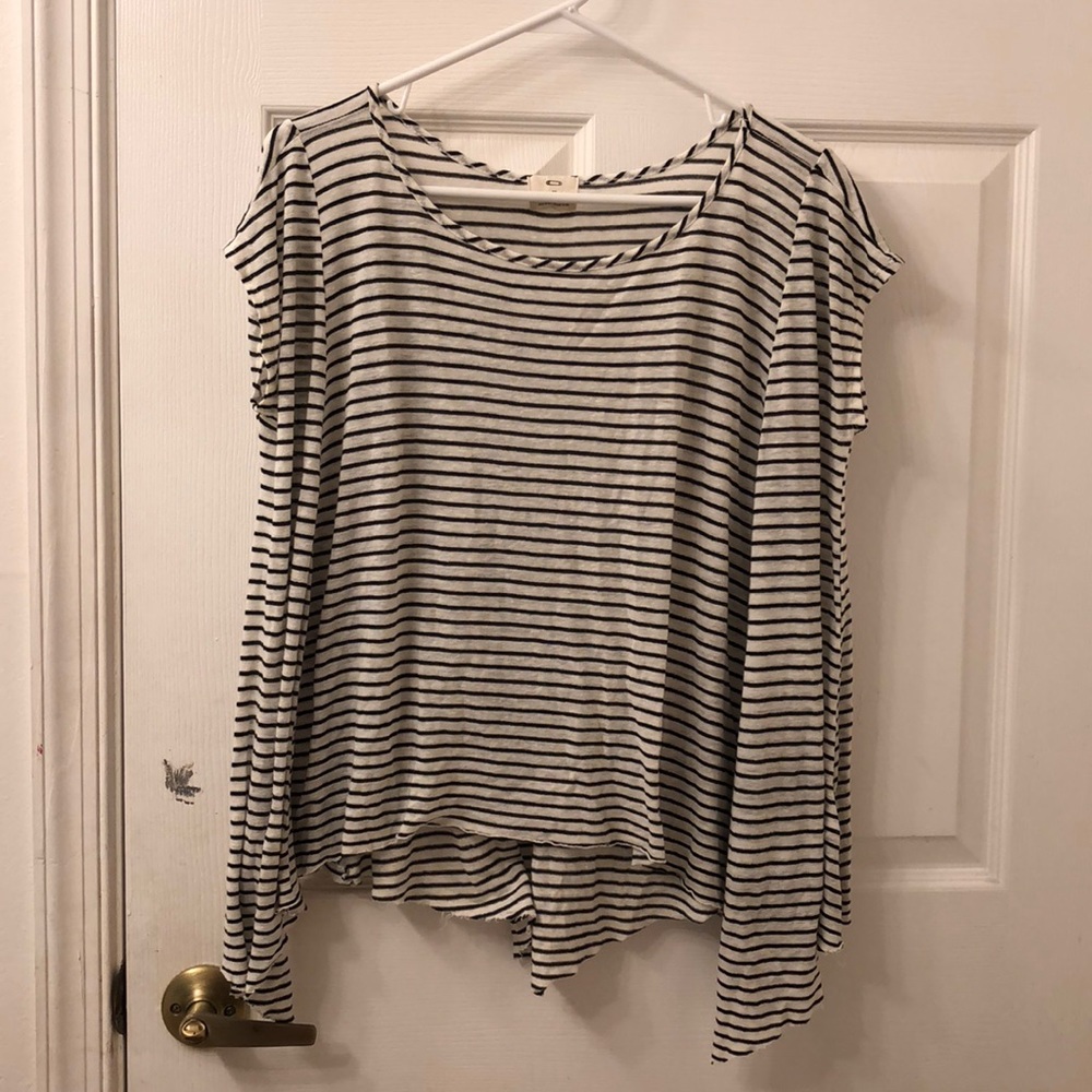 Black and White Stripes Top