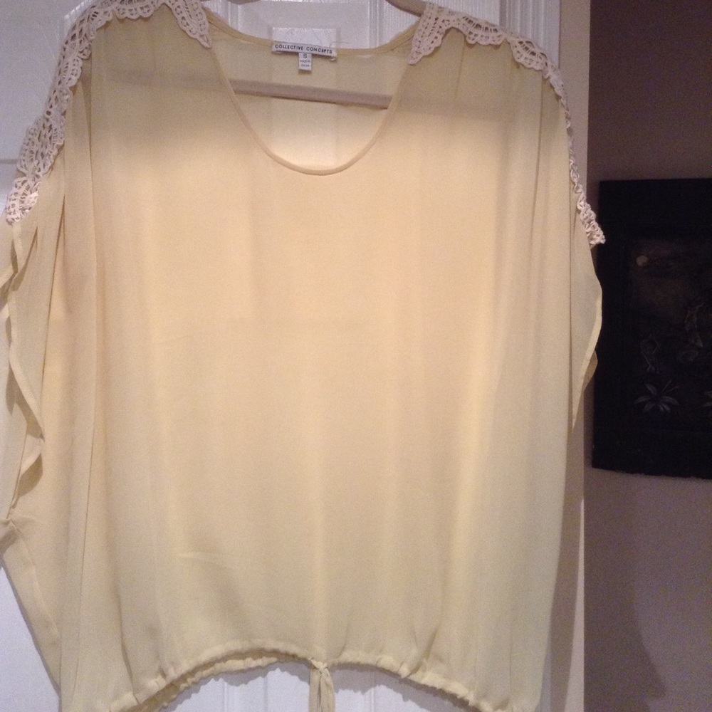 Anthropologie Oversized chiffon top NWOT