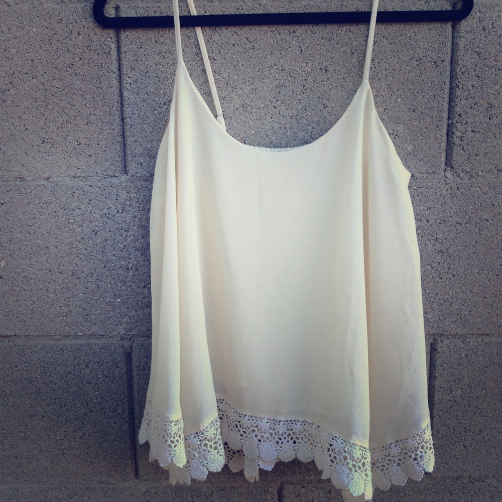 Lined Cami with Lace