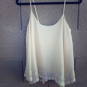 Lined Cami with Lace
