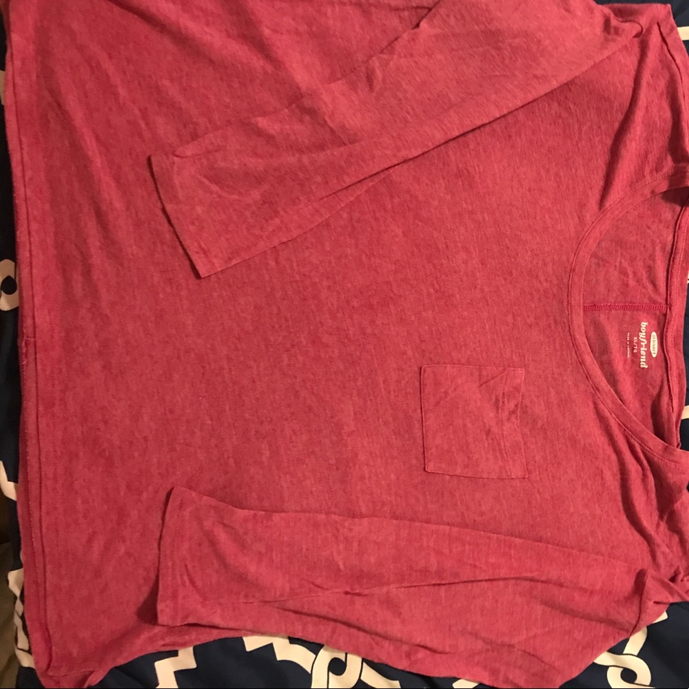 Old Navy "the boyfriend" long sleeve tee