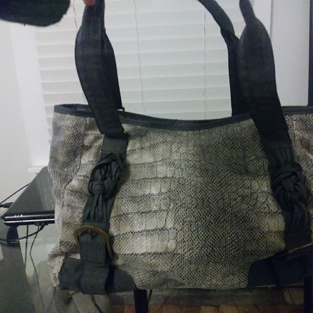 Braciano purse snakeskin
