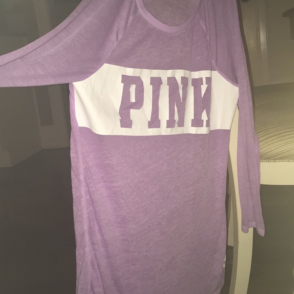 Pink VS long sleeve light breezy shirt. Worn once