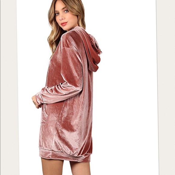 CHARLOTTE - Velvet sweatshirt dress or top - Picture 2 of 2