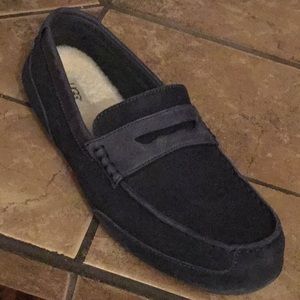 Men’s Ugg Tucker Fur Loafer blue suede
