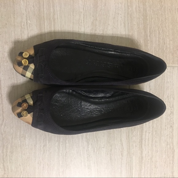 Burberry Shoes - Burberry Suede Flats
