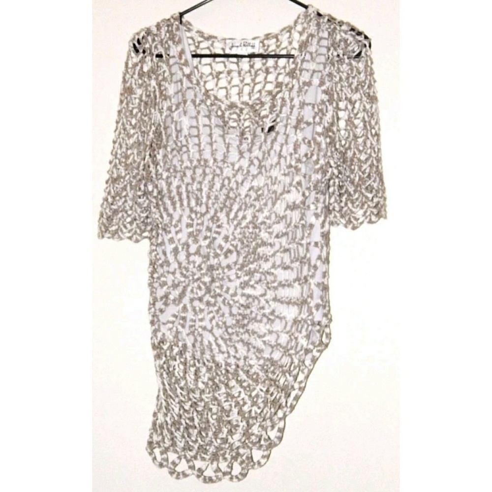 Joseph Ribkoff Asymmetrical Open Cut-Out Knit M - Picture 4 of 8