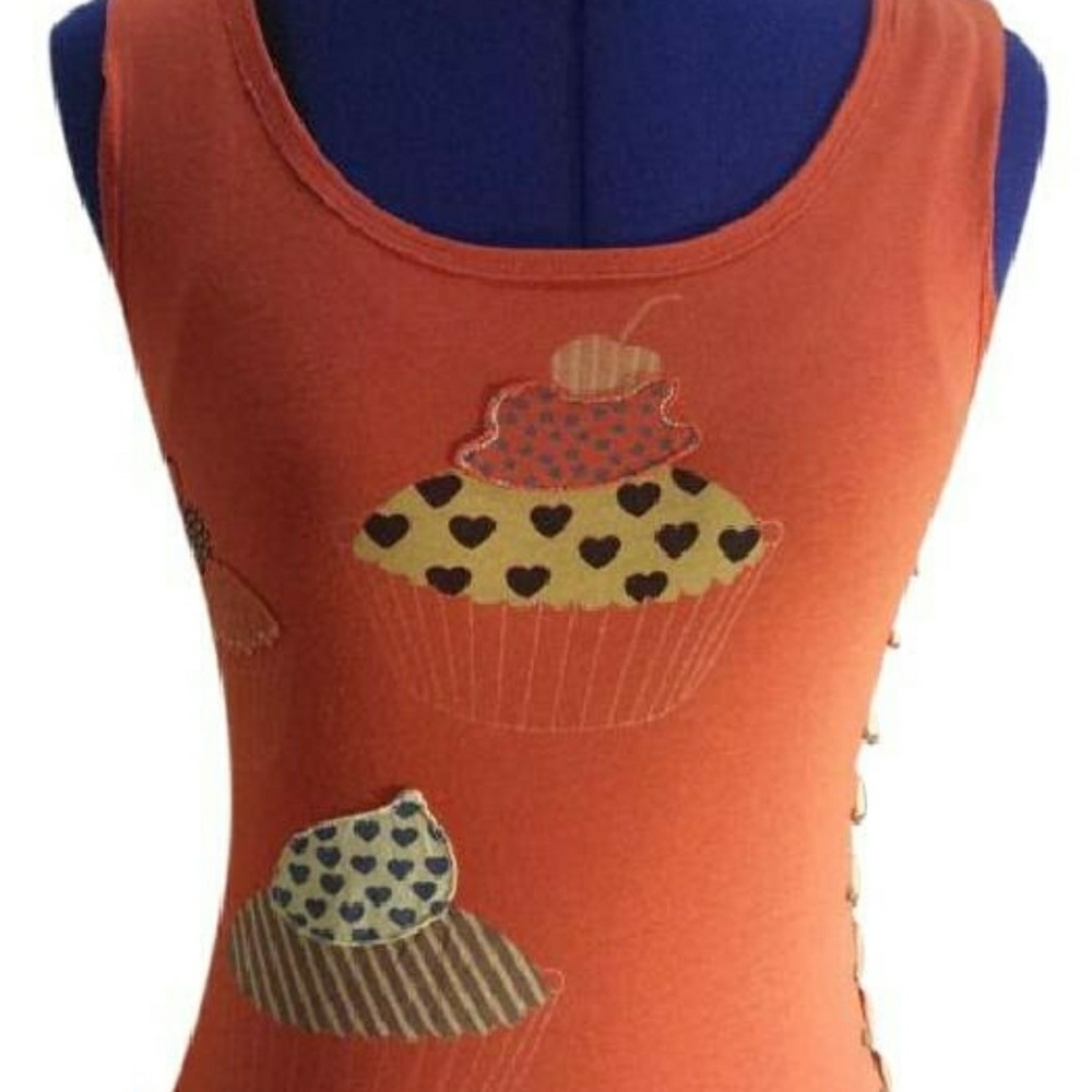 Revamped Cupcake Safety Pin Shirt - Small