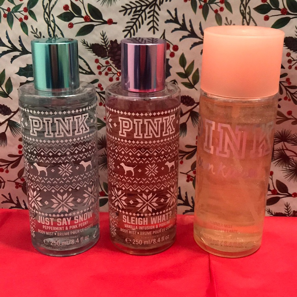 PINK body mists (set of 3)