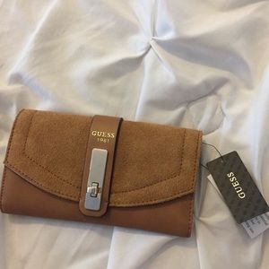 Suede Guess Wallet