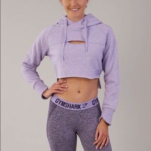 Gymshark Cropped Raw Edge Hoodie