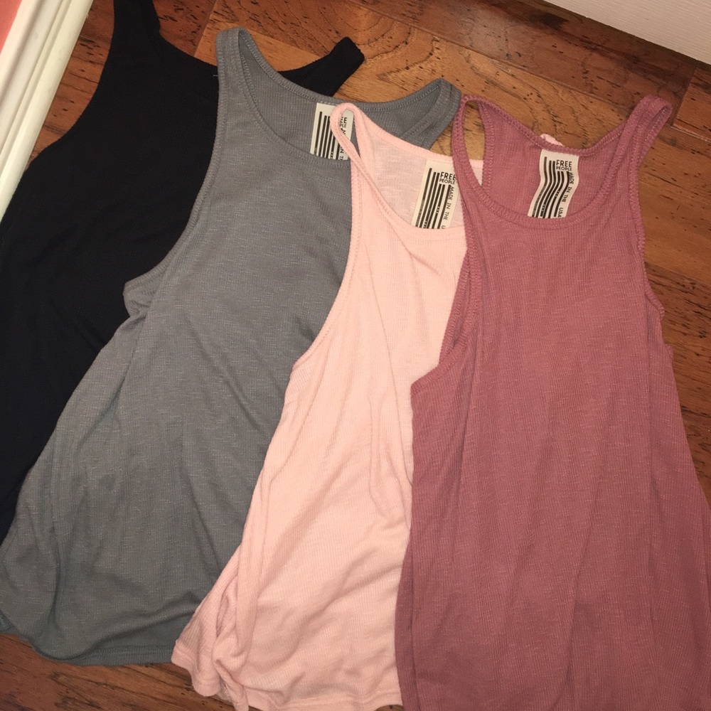 Free people Long Beach Ribbed Tank Top