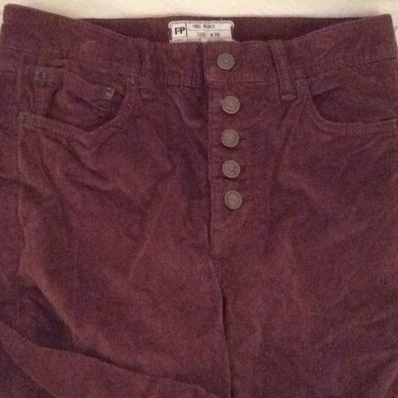 NWT Free People Corduroy Flare Button Fly Pants - Picture 4 of 6