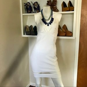 White cocktail dress