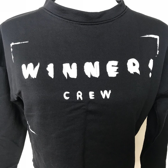 [Zara] Winner Crew Cropped Sweater - Picture 4 of 7