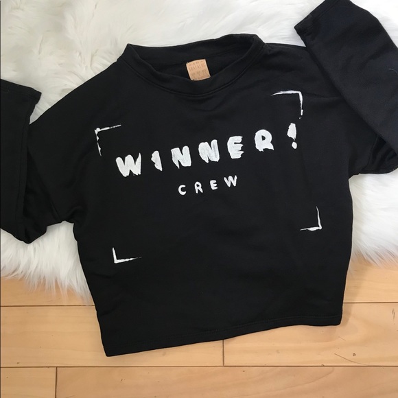 [Zara] Winner Crew Cropped Sweater - Picture 6 of 7