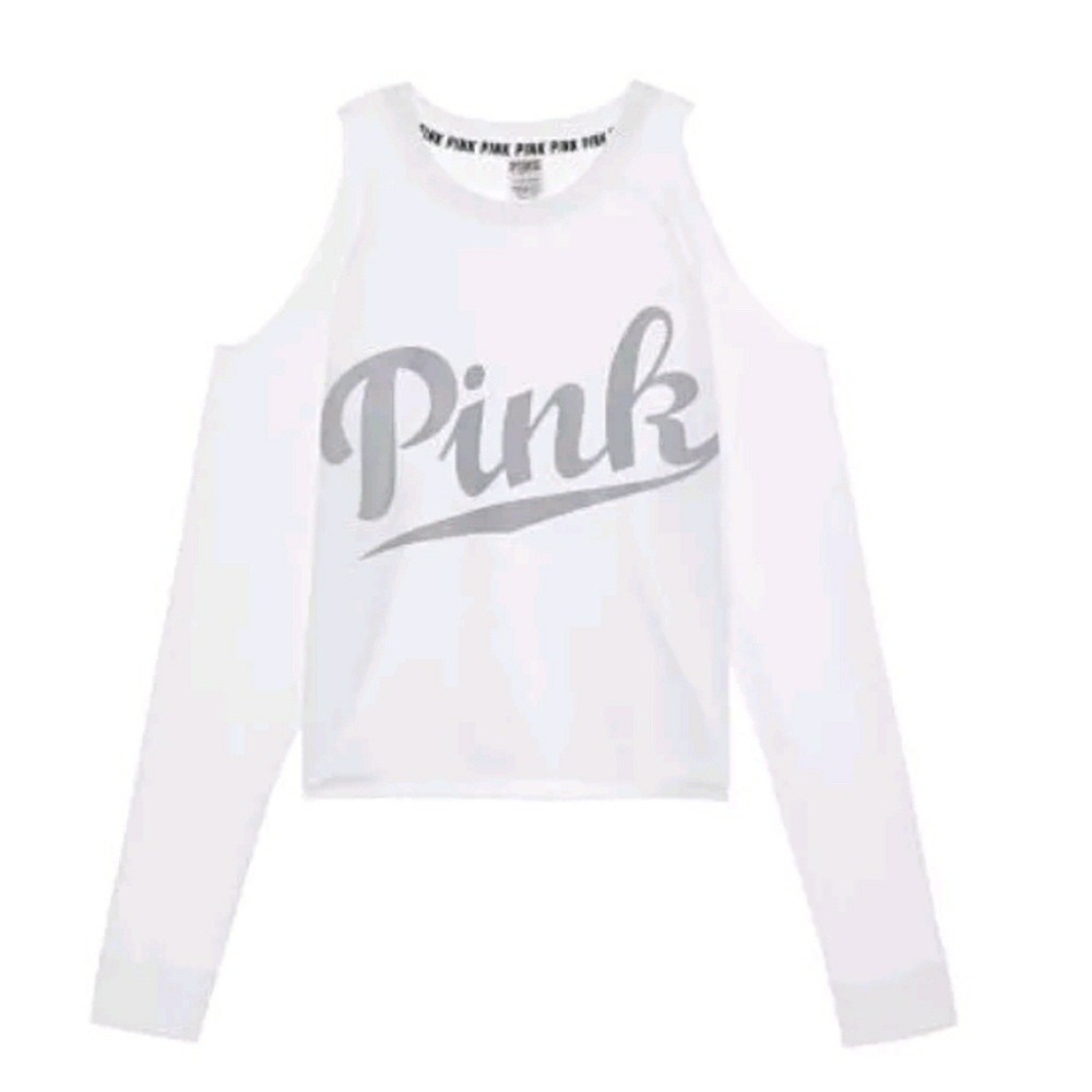 🛇SOLD🚫🌸VS Cold Shoulder Cropped Sweater