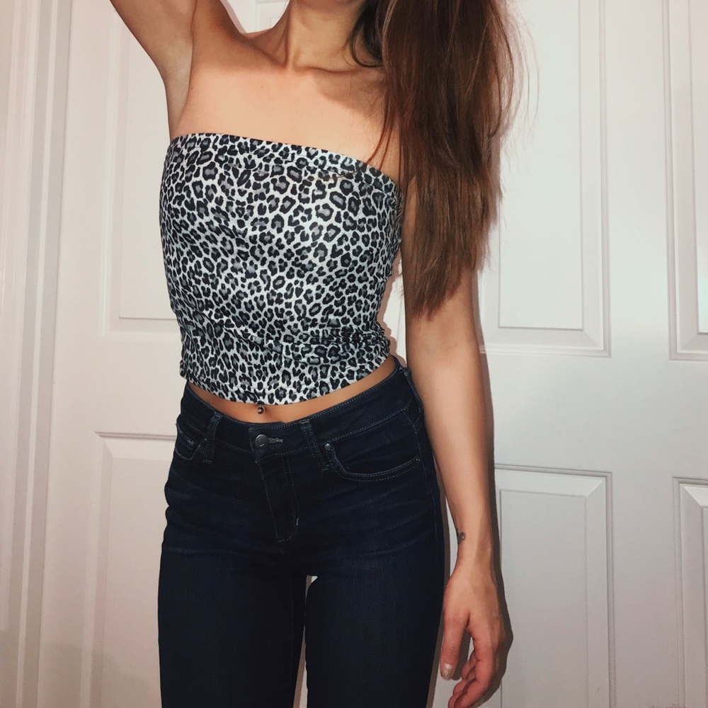 SALE Leopard Print Tube Top