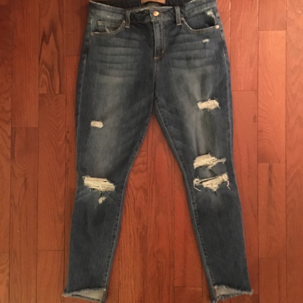 JOE'S JEANS Blondie Asymmetrical Fray Hem Jeans