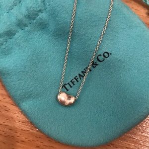 Tiffany & Co. 9 mm bean pendant on 16”chain