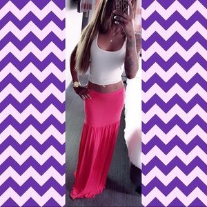 Pink maxi dress
