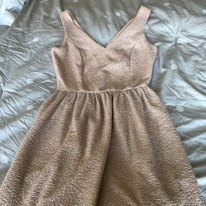 Champagne, gold dress NWT