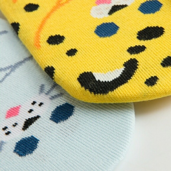 4/$15 No Show Socks - 3 ANIMAL PRINTS Remaining - Picture 2 of 7