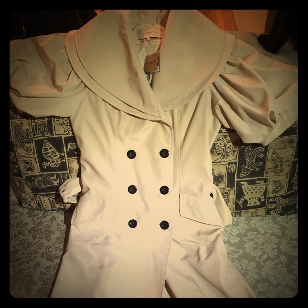 Burberry Beige Double Breasted Coat