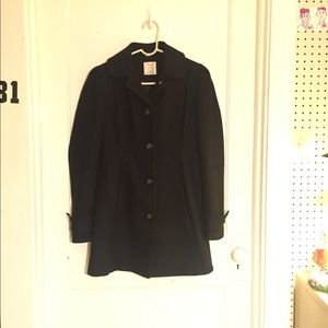 STUNNING Black Fitted Trench/ Pea Coat