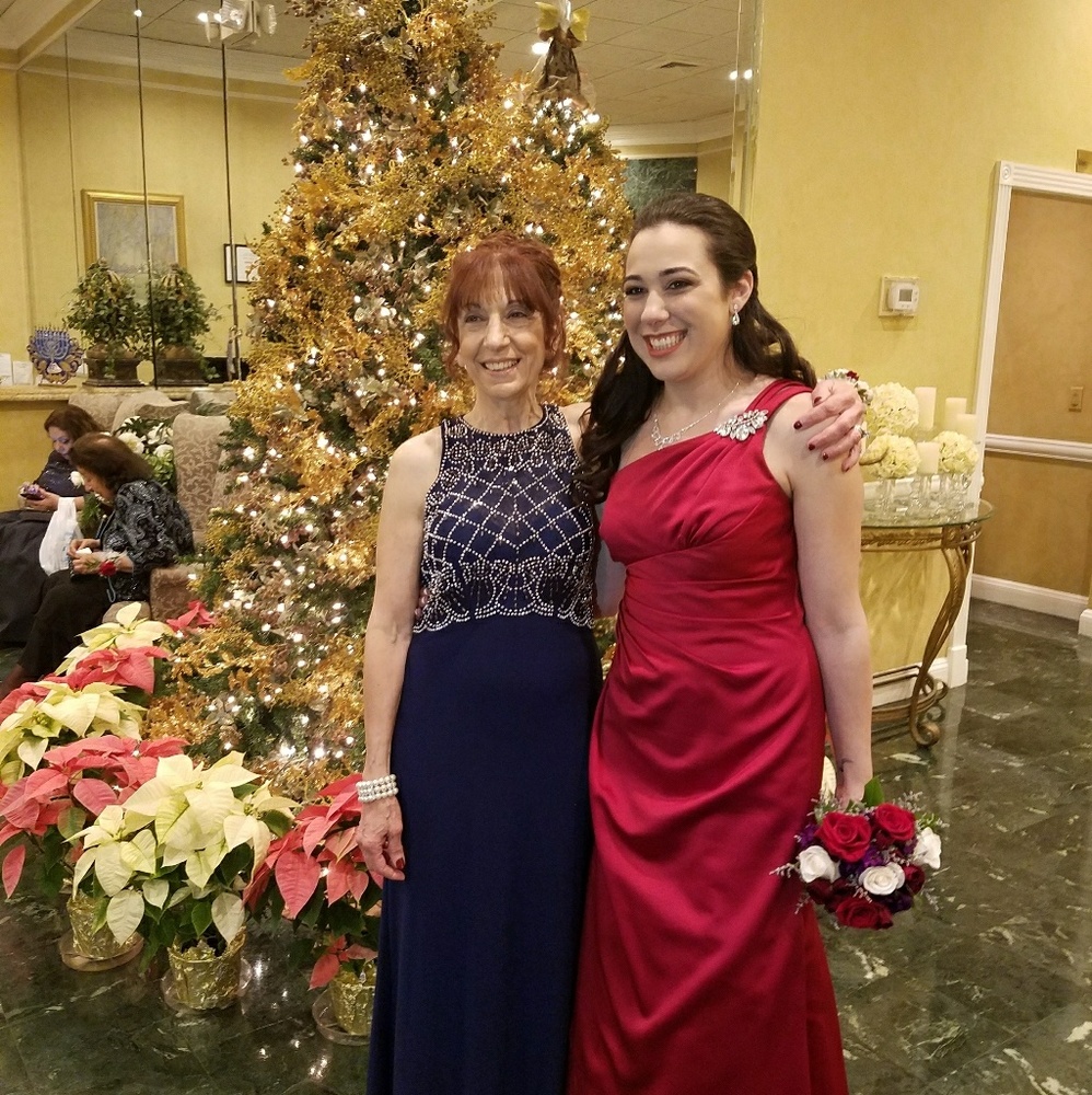 Red Floor length dress