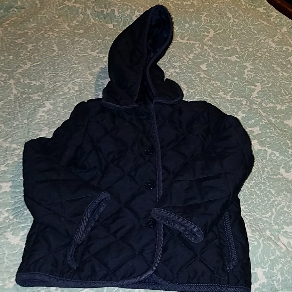 Old navy quilted coat. Navy blue