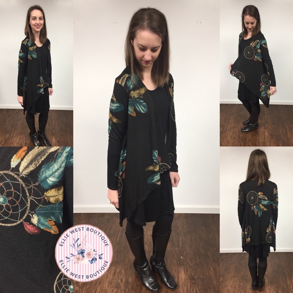 Last One! Dreamcatcher Open Front Cardigan Small - Picture 2 of 3