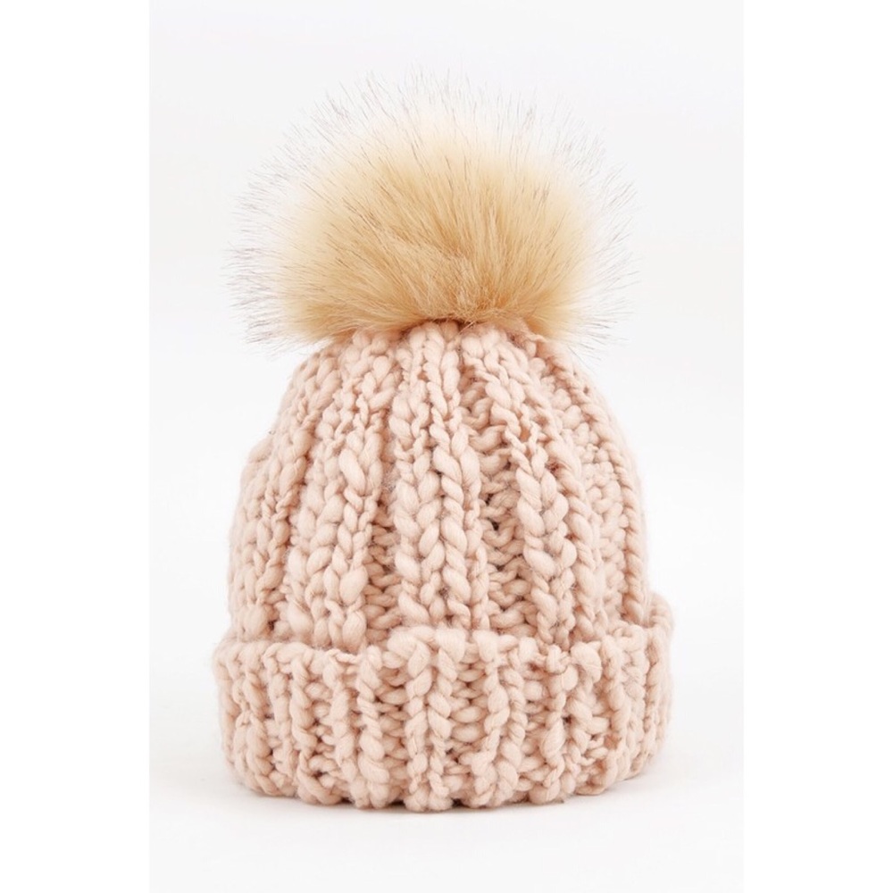 Pom Hat-Grey - Picture 3 of 5