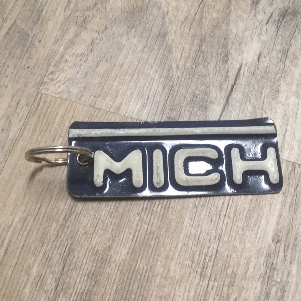 Michigan License Plate Keychain