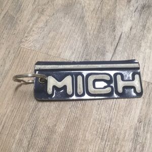 Michigan License Plate Keychain