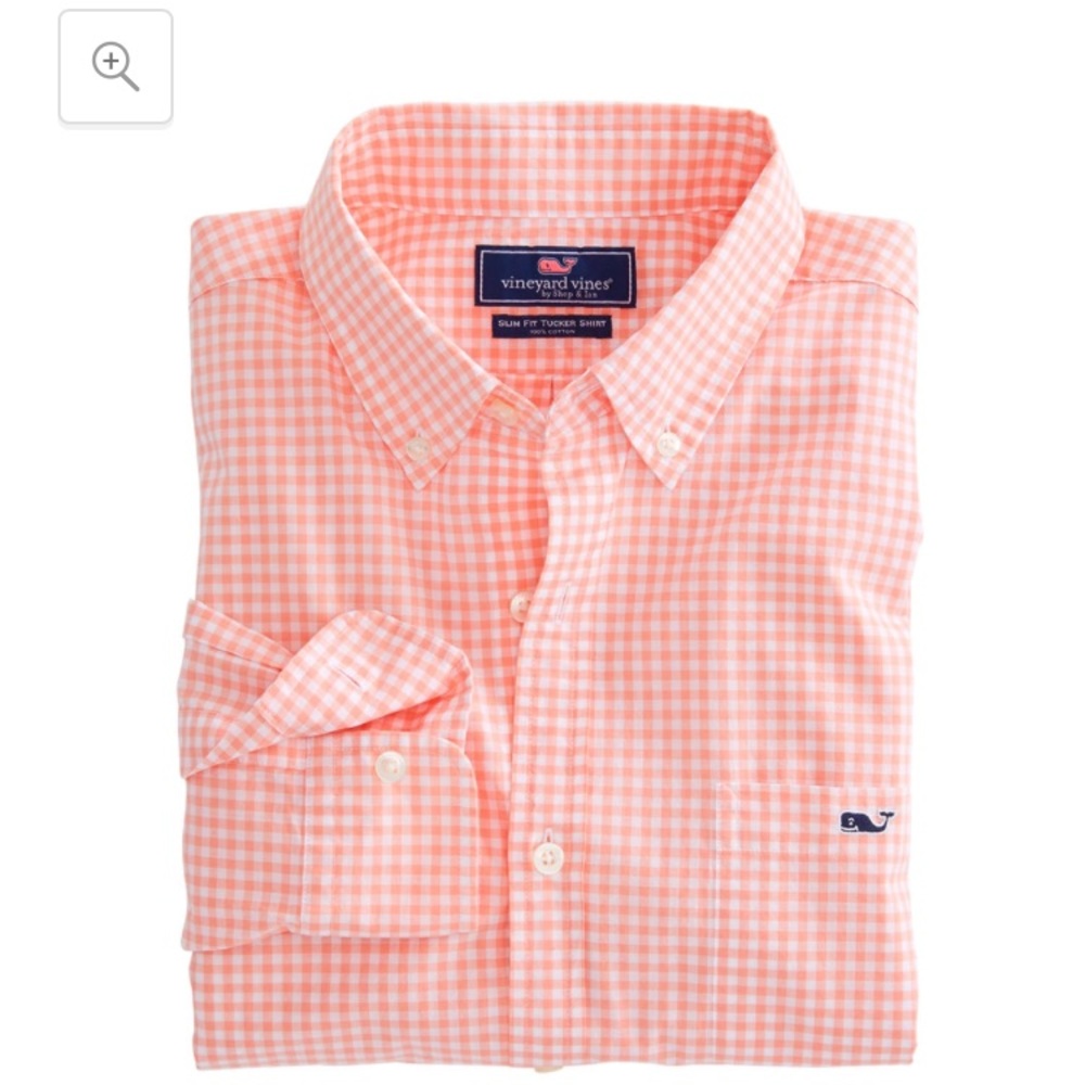 Men's XS NWT Sound Bay Gingham Slim Tucker Shirt