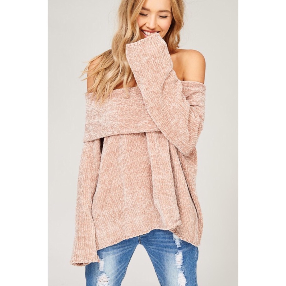 LAST ONE!! Off the Shoulder Sweater Top - Picture 5 of 5