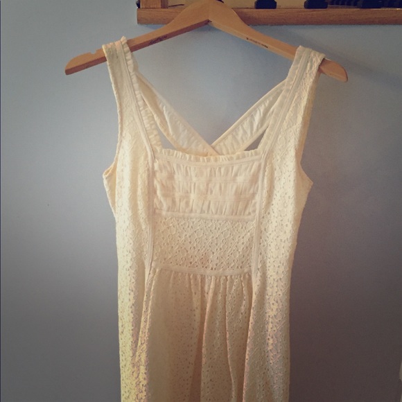Cynthia Steffe cream eyelet dress - Picture 1 of 5