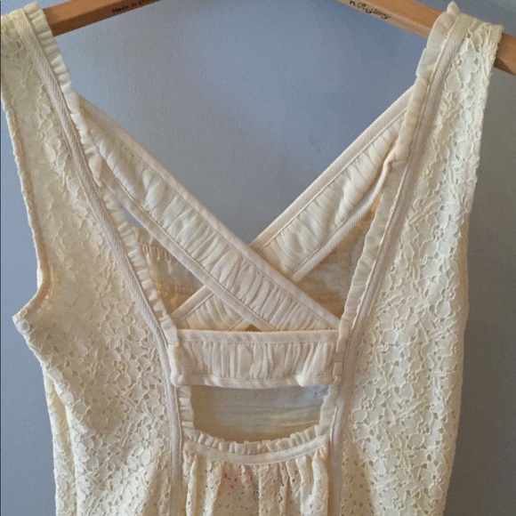 Cynthia Steffe cream eyelet dress - Picture 4 of 5