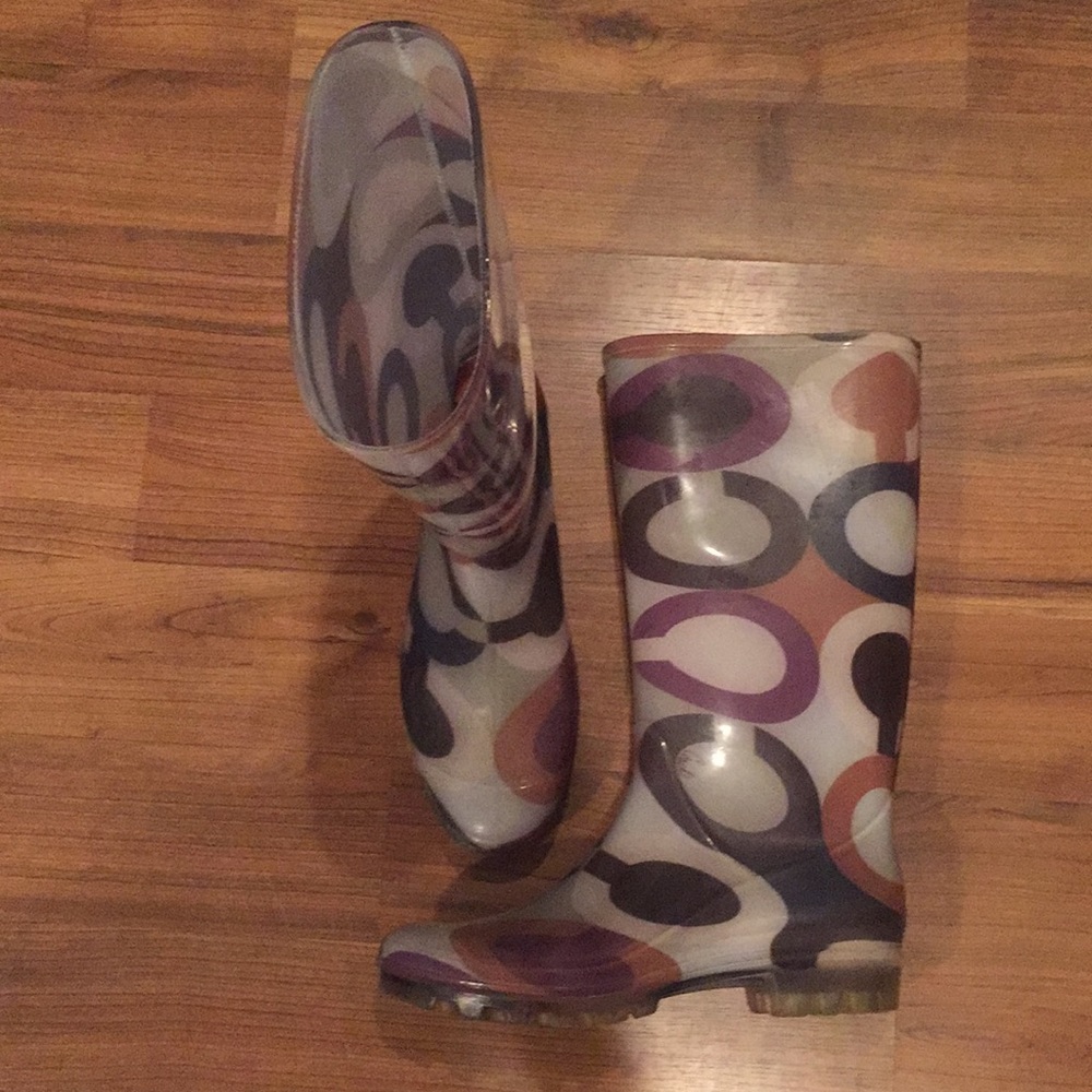 Coach rain boots