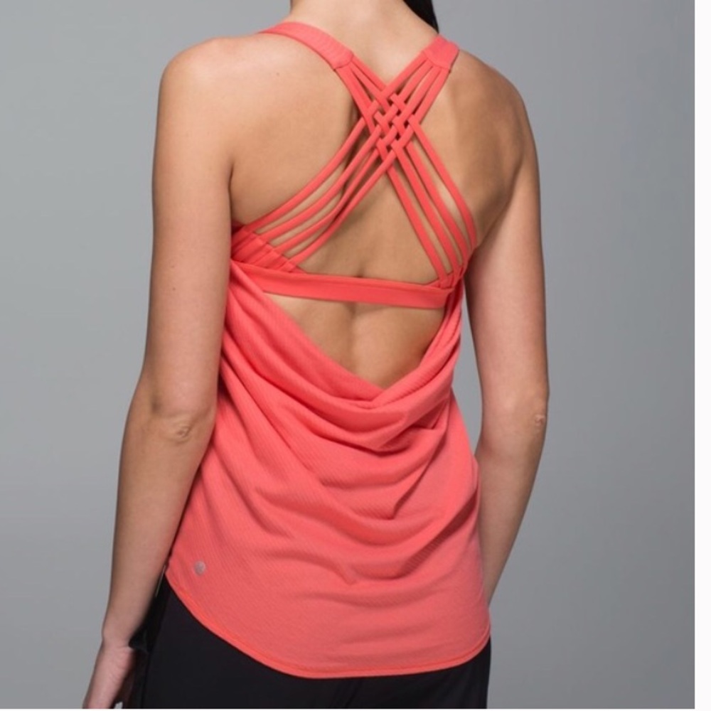 Lululemon Free To Be Wild Tank in Atomic Coral
