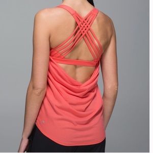 Lululemon Free To Be Wild Tank in Atomic Coral